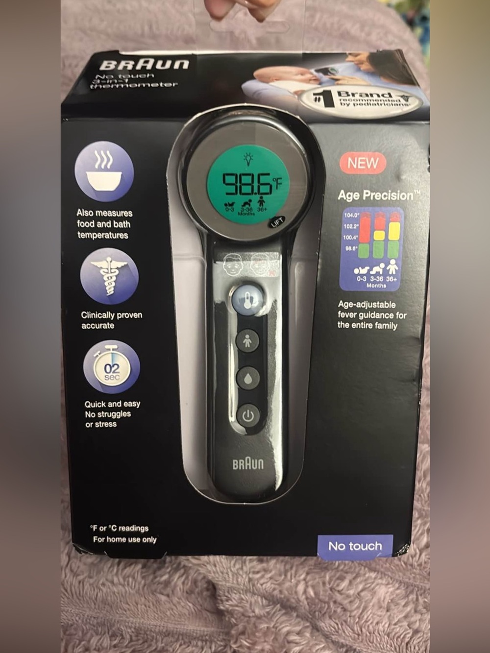 BNIB Braun no touch thermometer